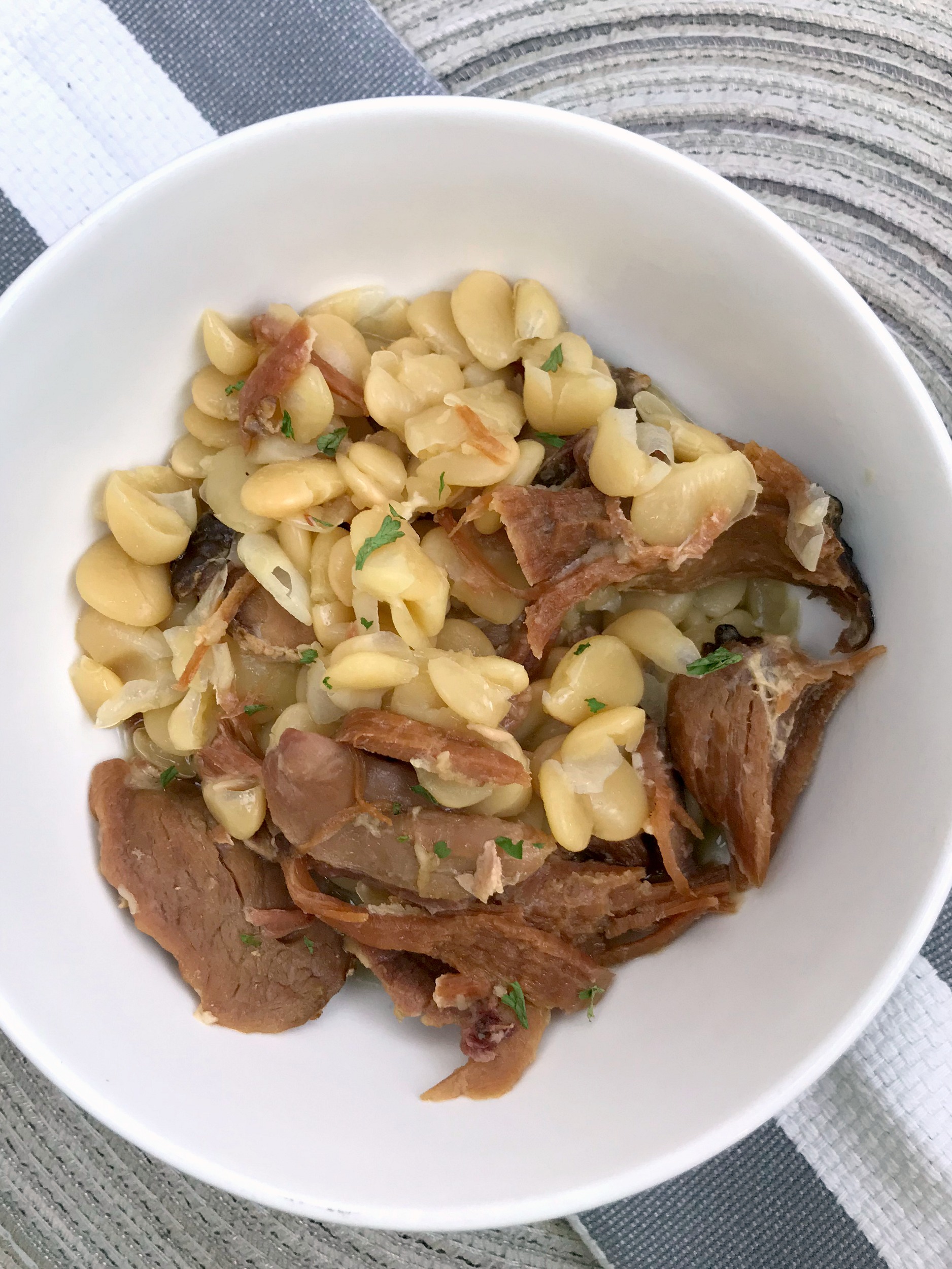 Instant Pot Lima Beans and Ham - From Gate To Plate