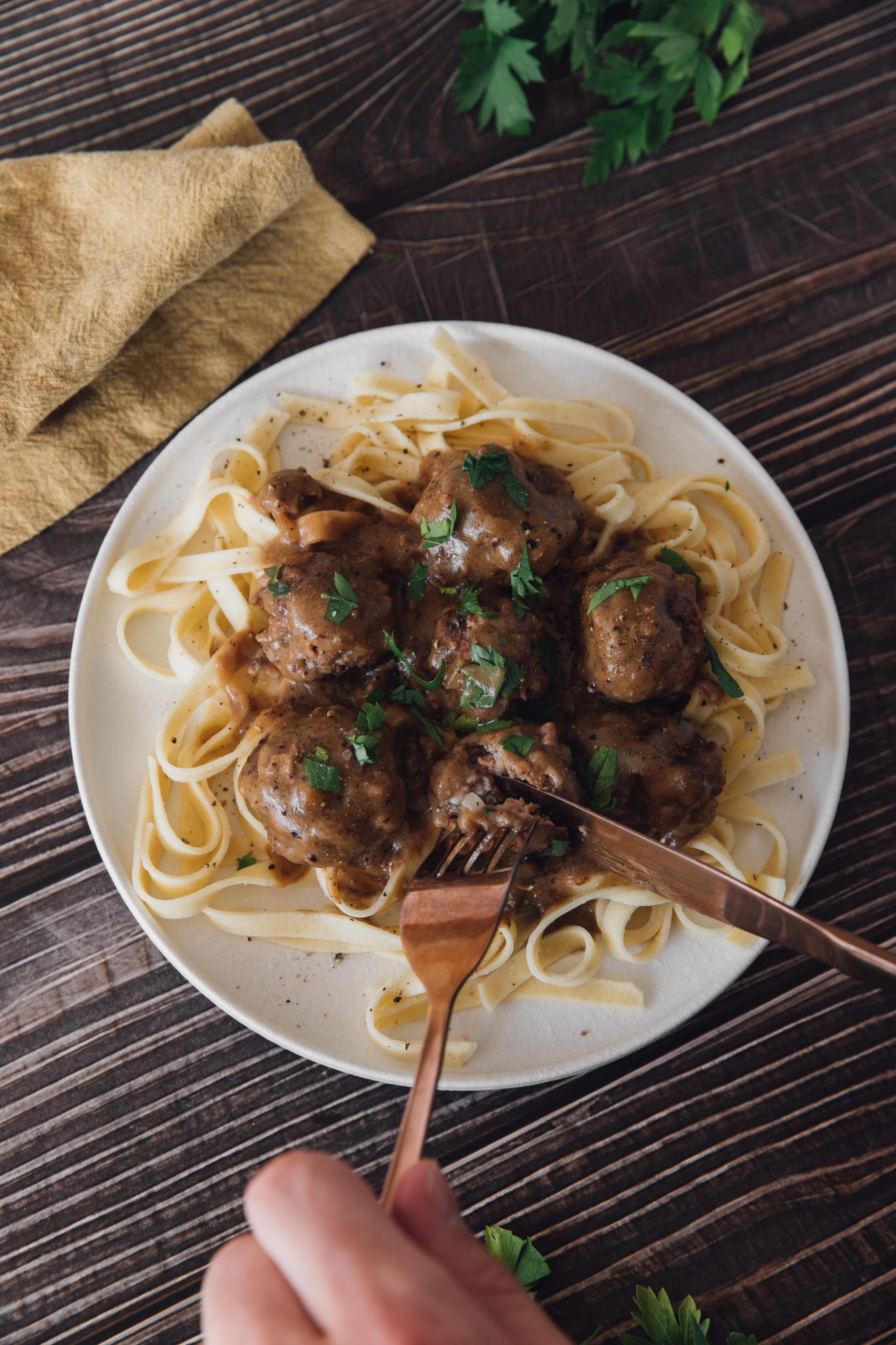 Easy French Onion Chicken Meatballs