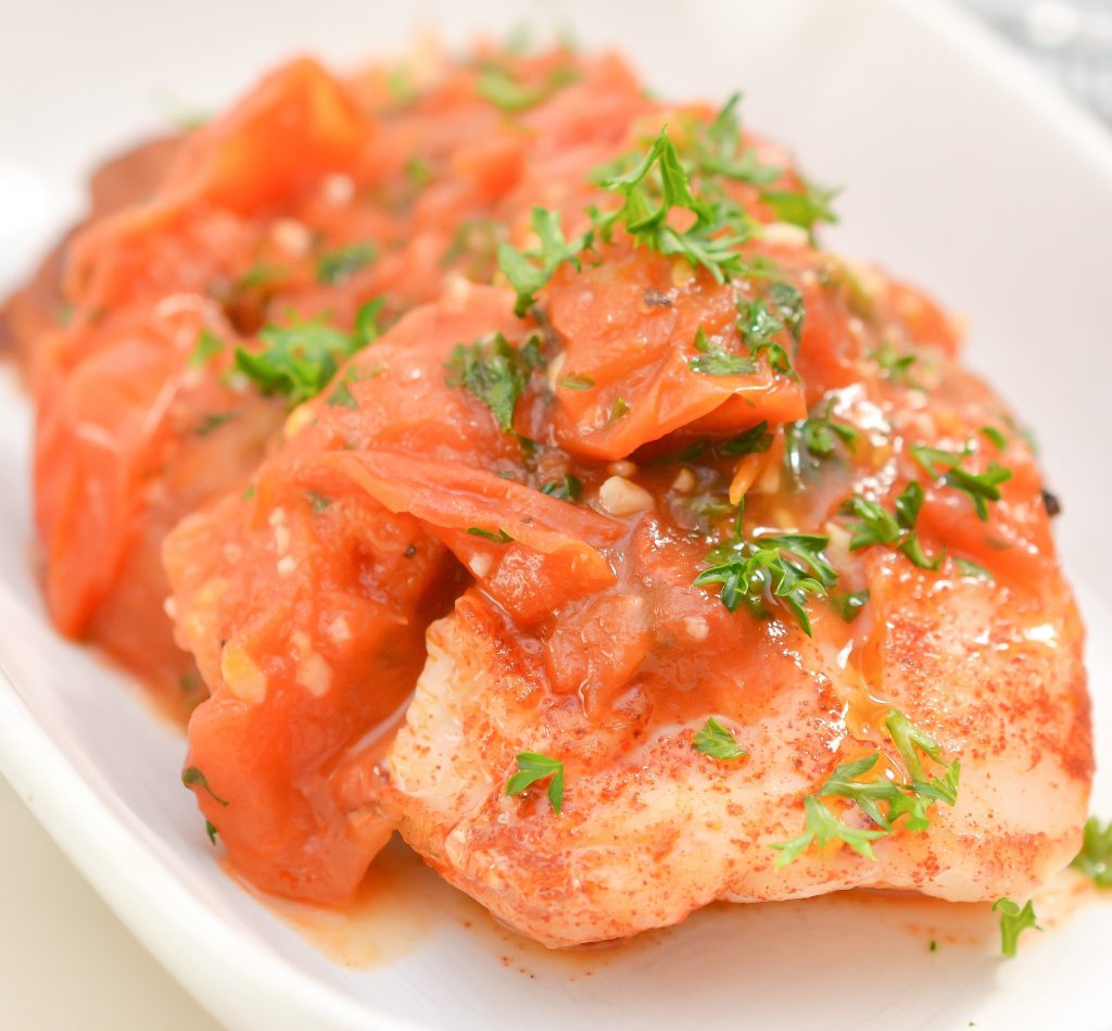 Super Easy Cod Fish in Tomato Sauce - From Gate To Plate