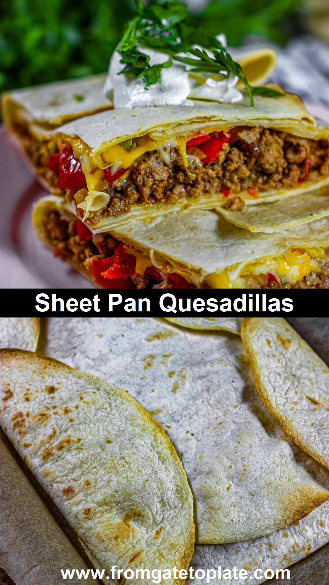 Sheet Pan Quesadilla - Plain Chicken