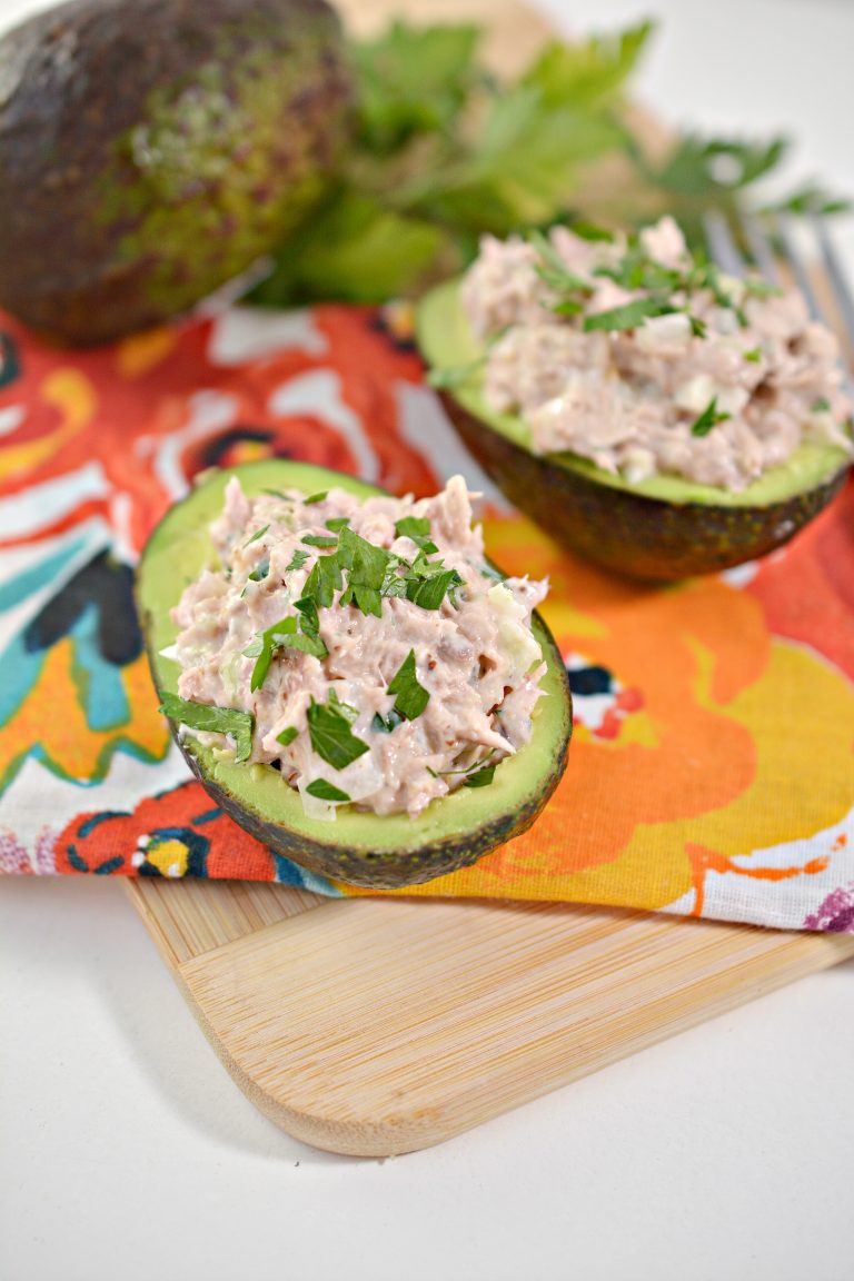 Tuna Salad Stuffed Avocados - From Gate To Plate