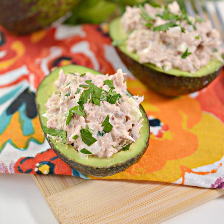 Tuna Salad Stuffed Avocados - From Gate To Plate