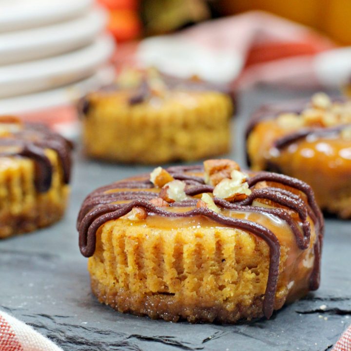 Pumpkin Spice Turtle Cheesecake