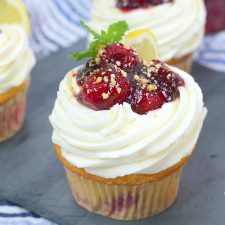 Lemon Raspberry Cupcakes