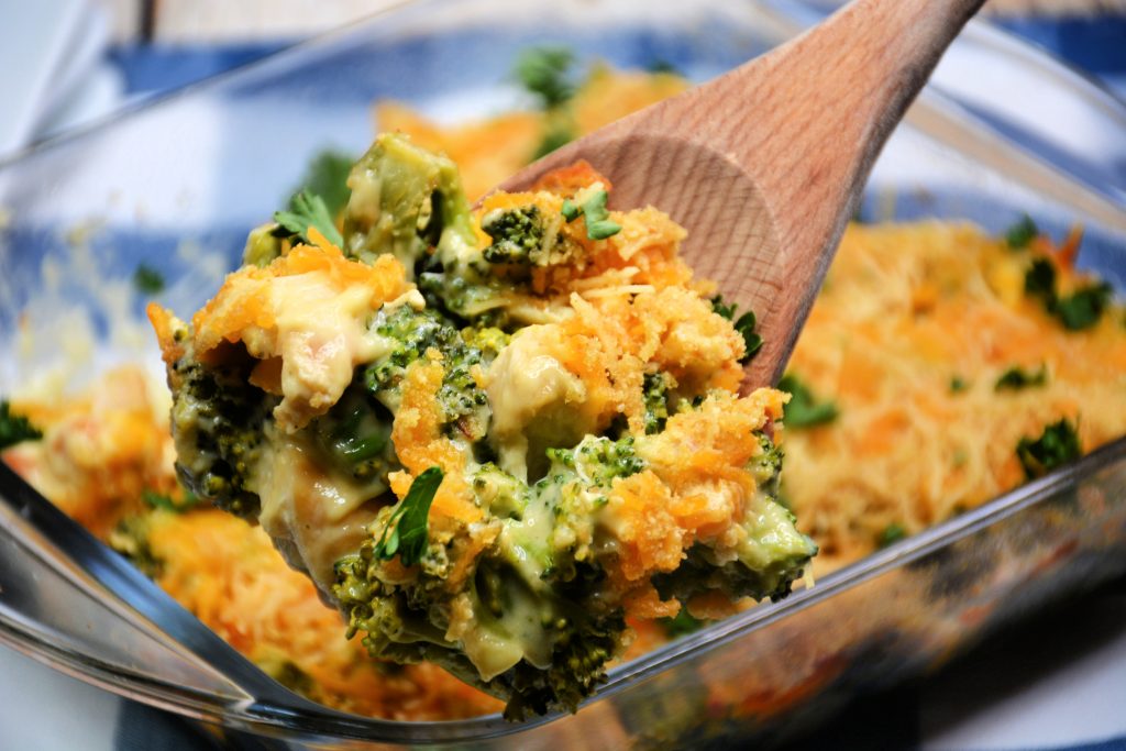 Skinny Chicken Broccoli Casserole - From Gate To Plate