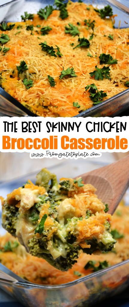 Skinny Chicken Broccoli Casserole - From Gate To Plate