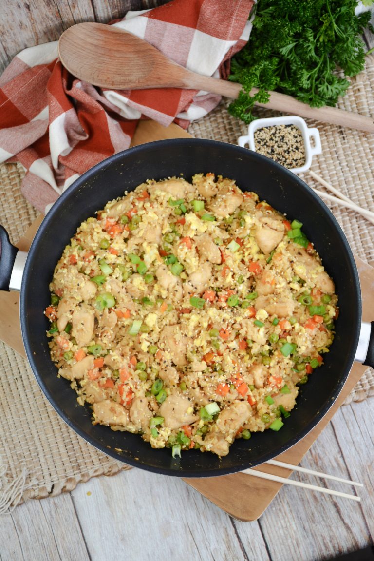 Skinny Chicken Fried Rice - From Gate To Plate