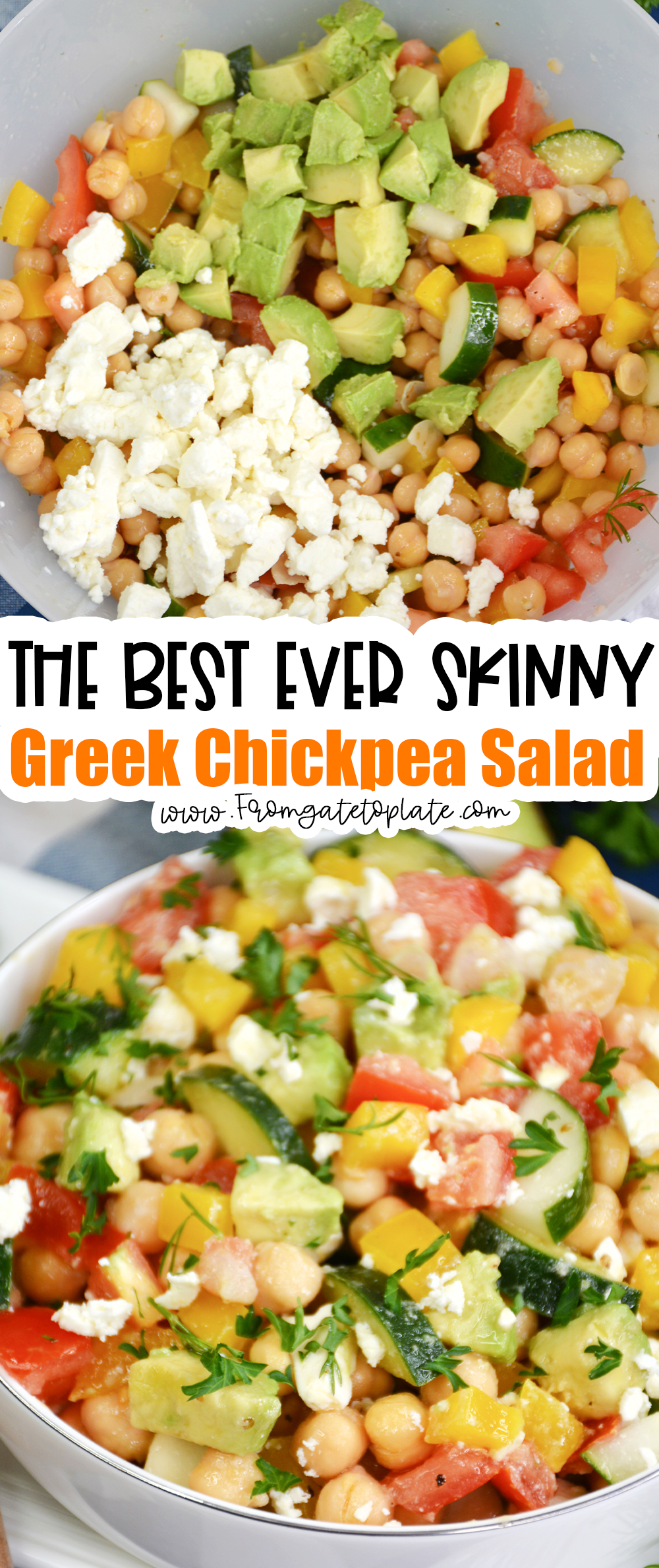Skinny Greek Chickpea Salad
