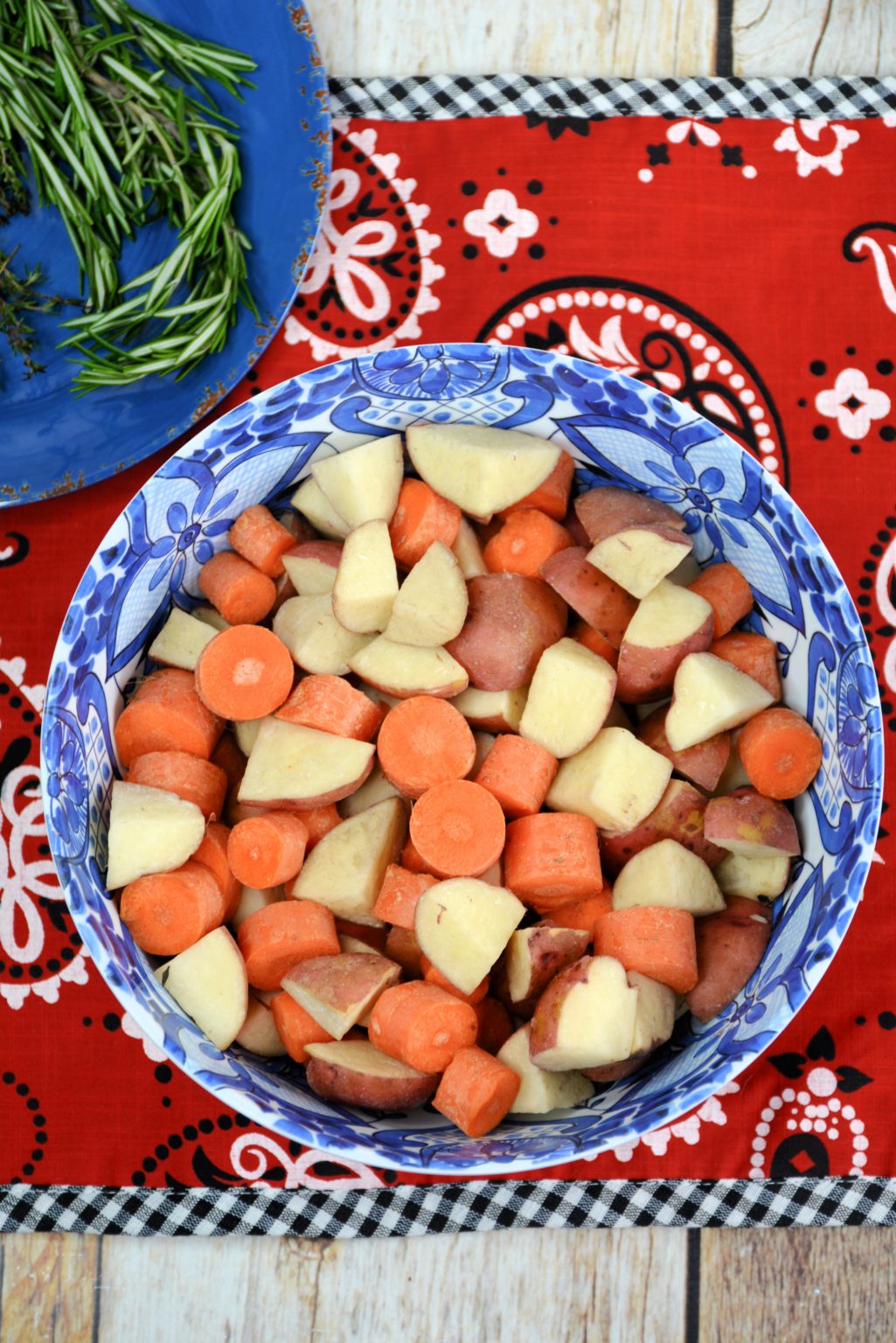 Roasted Potatoes, Carrots, and Beans From Gate To Plate