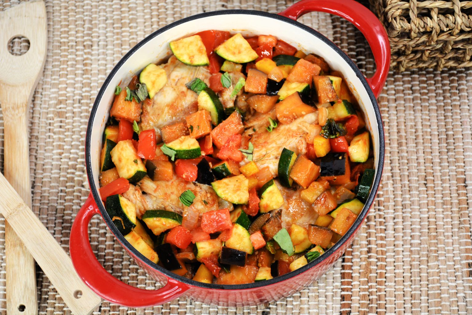 Ratatouille Baked Chicken - From Gate To Plate