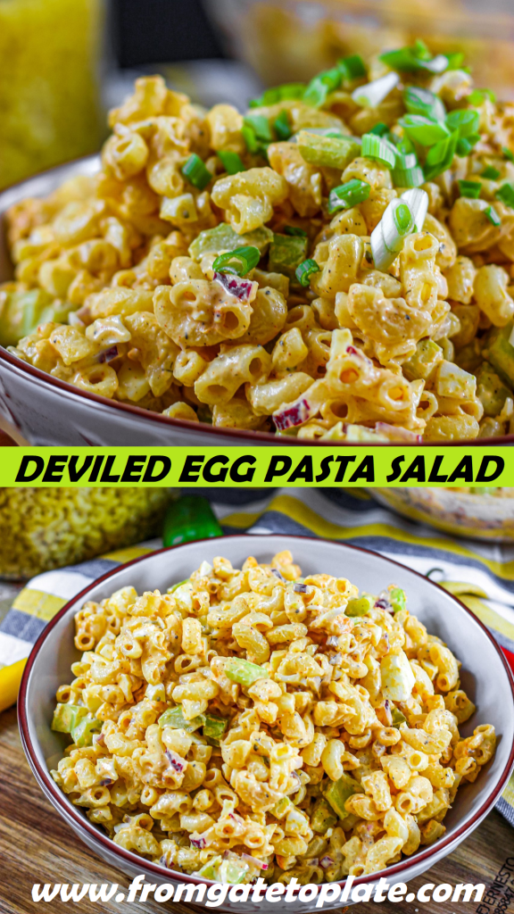 Deviled Egg Pasta Salad From Gate To Plate