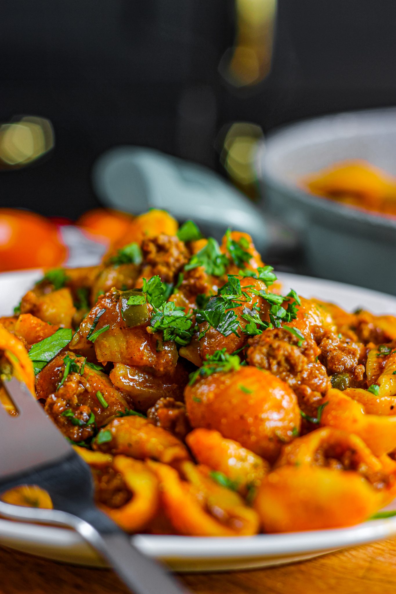 Pasta Shells With Ground Beef - From Gate To Plate