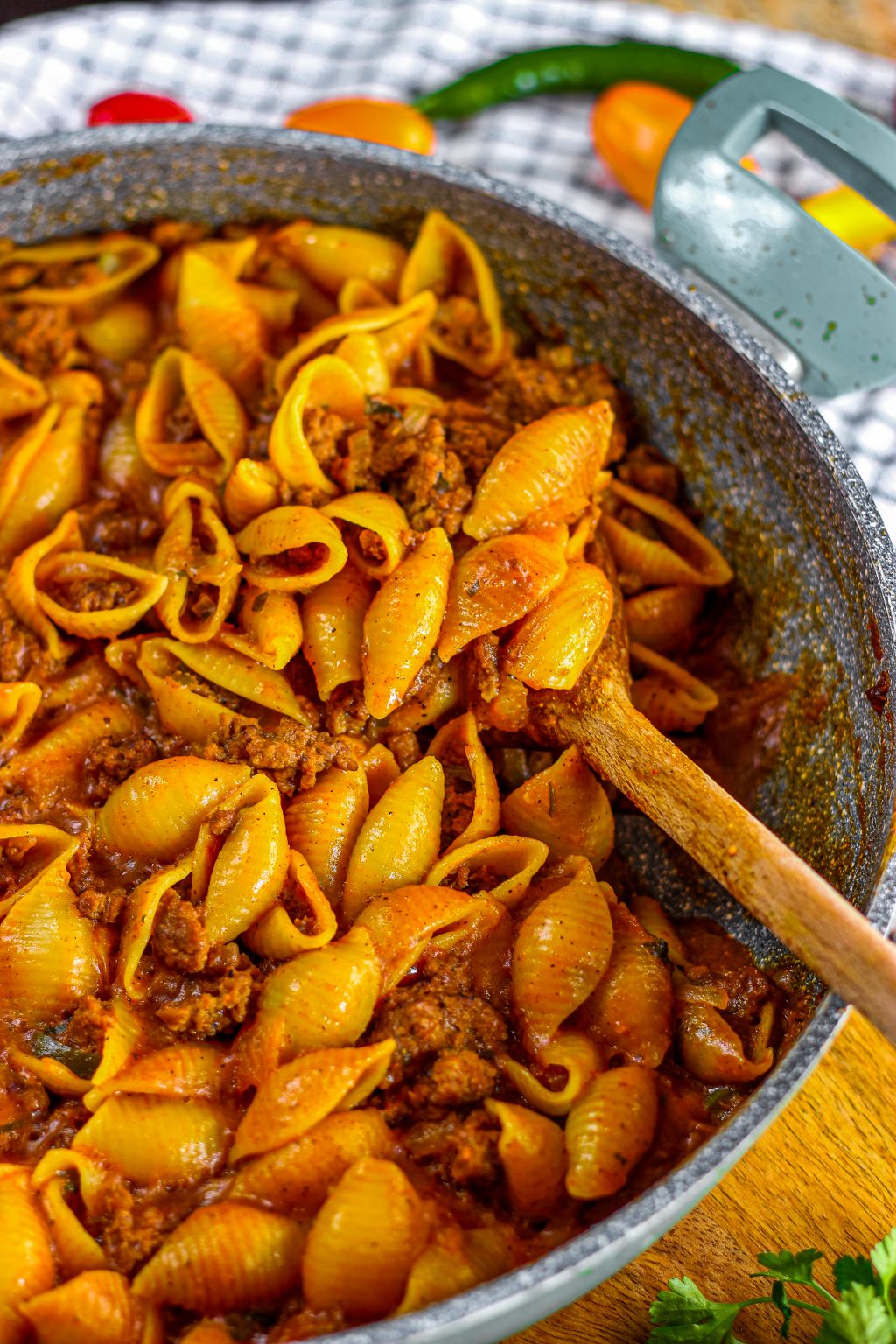Pasta Shells with Ground Beef - From Gate To Plate