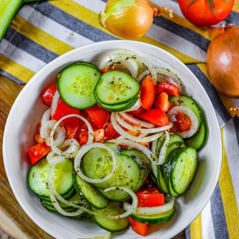 Cucumber and Tomato Salad - From Gate To Plate