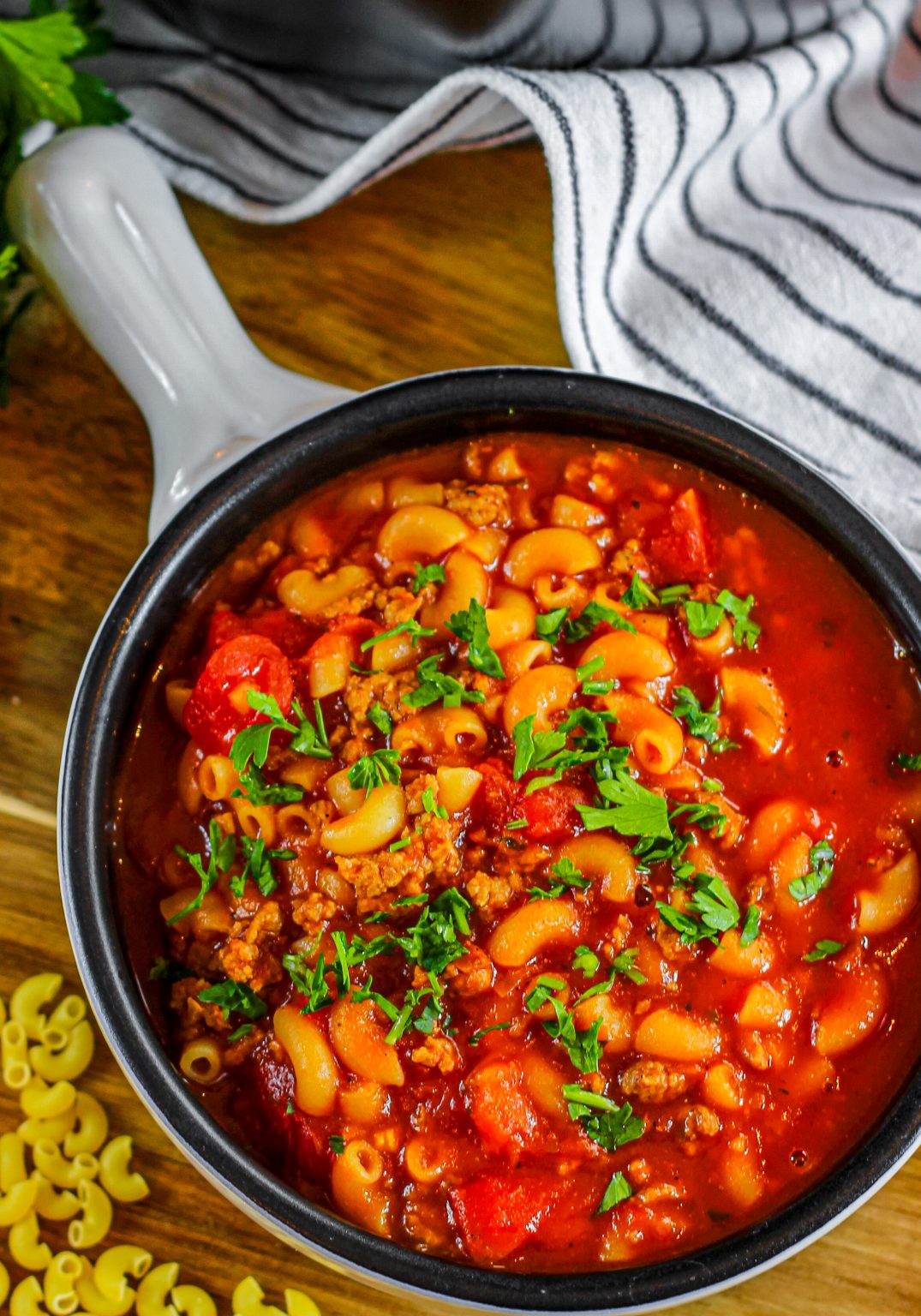 Beef and Macaroni Soup - From Gate To Plate