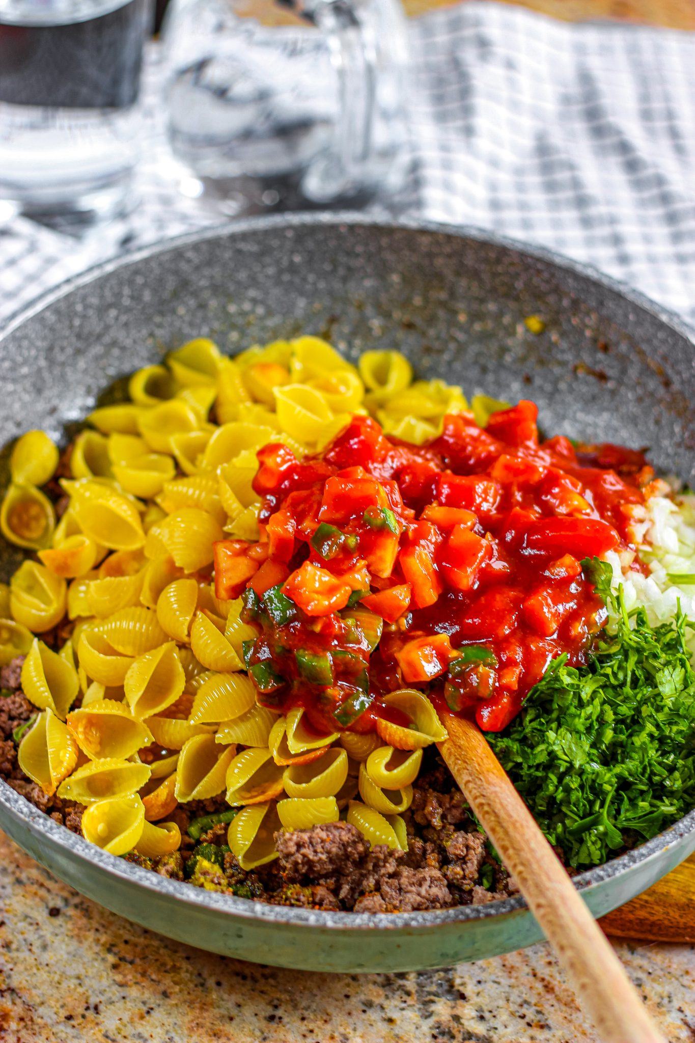 Pasta Shells with Ground Beef From Gate To Plate