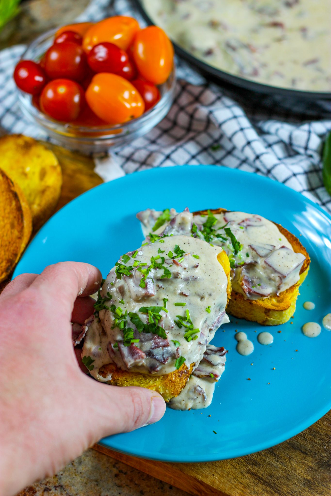 Creamed Chipped Beef on Toast From Gate To Plate