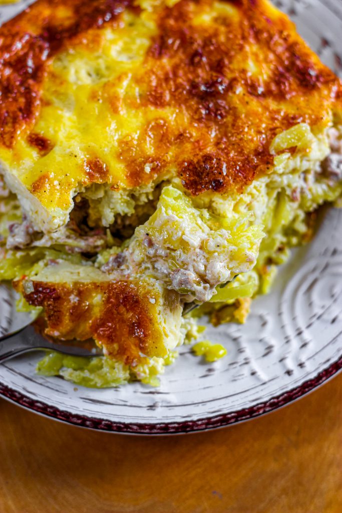 Sausage Egg And Cream Cheese Hashbrown Casserole From Gate To Plate