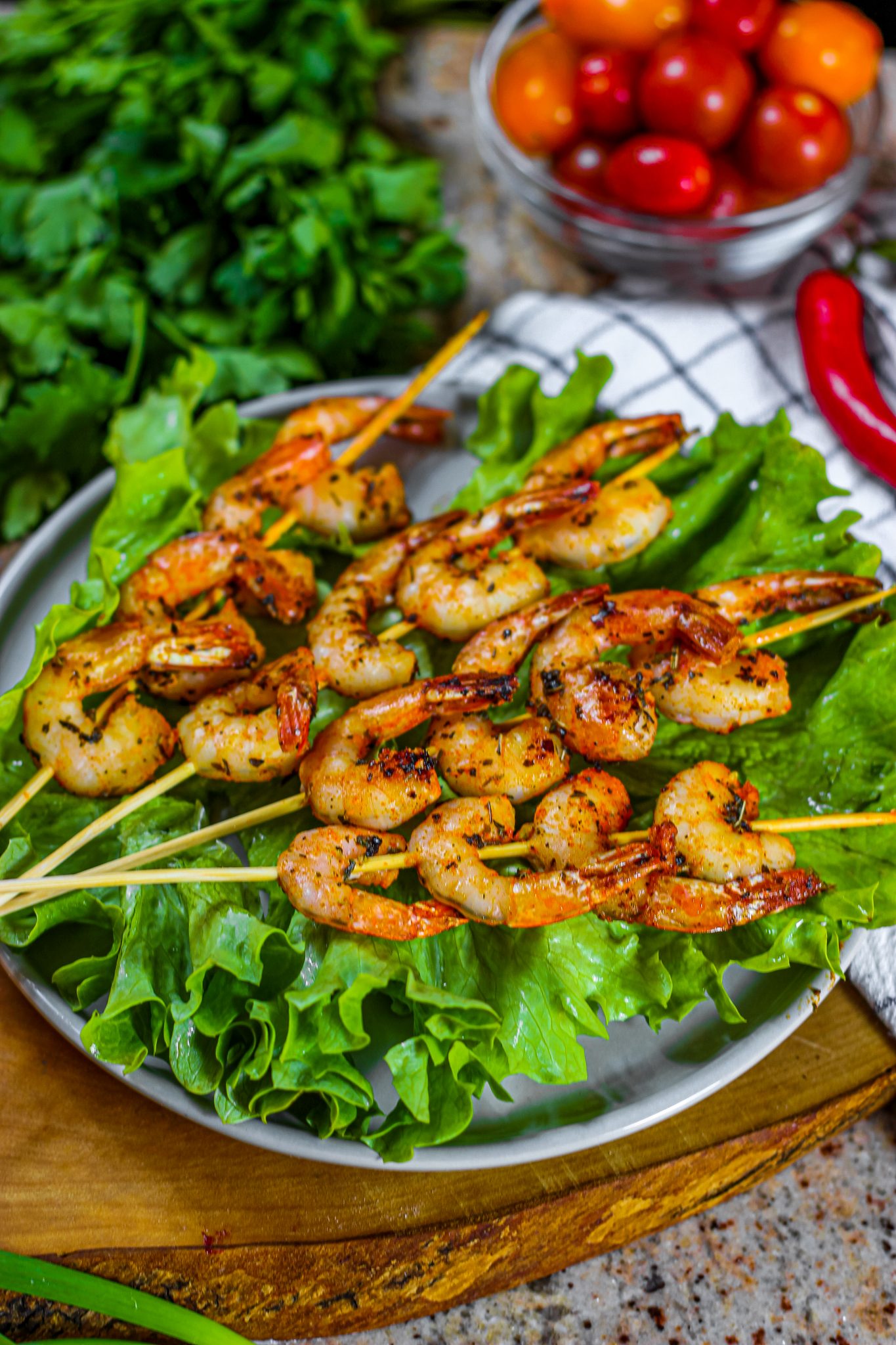 Grilled Herb And Garlic Shrimp - From Gate To Plate