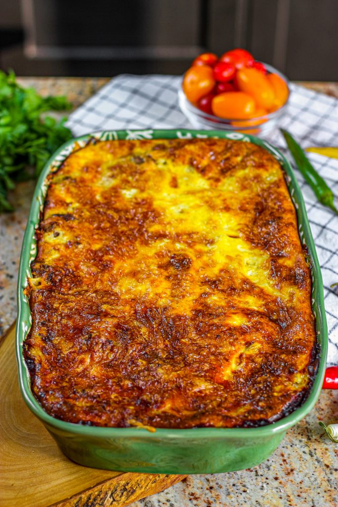SAUSAGE, EGG AND CREAM CHEESE HASHBROWN CASSEROLE From Gate To Plate