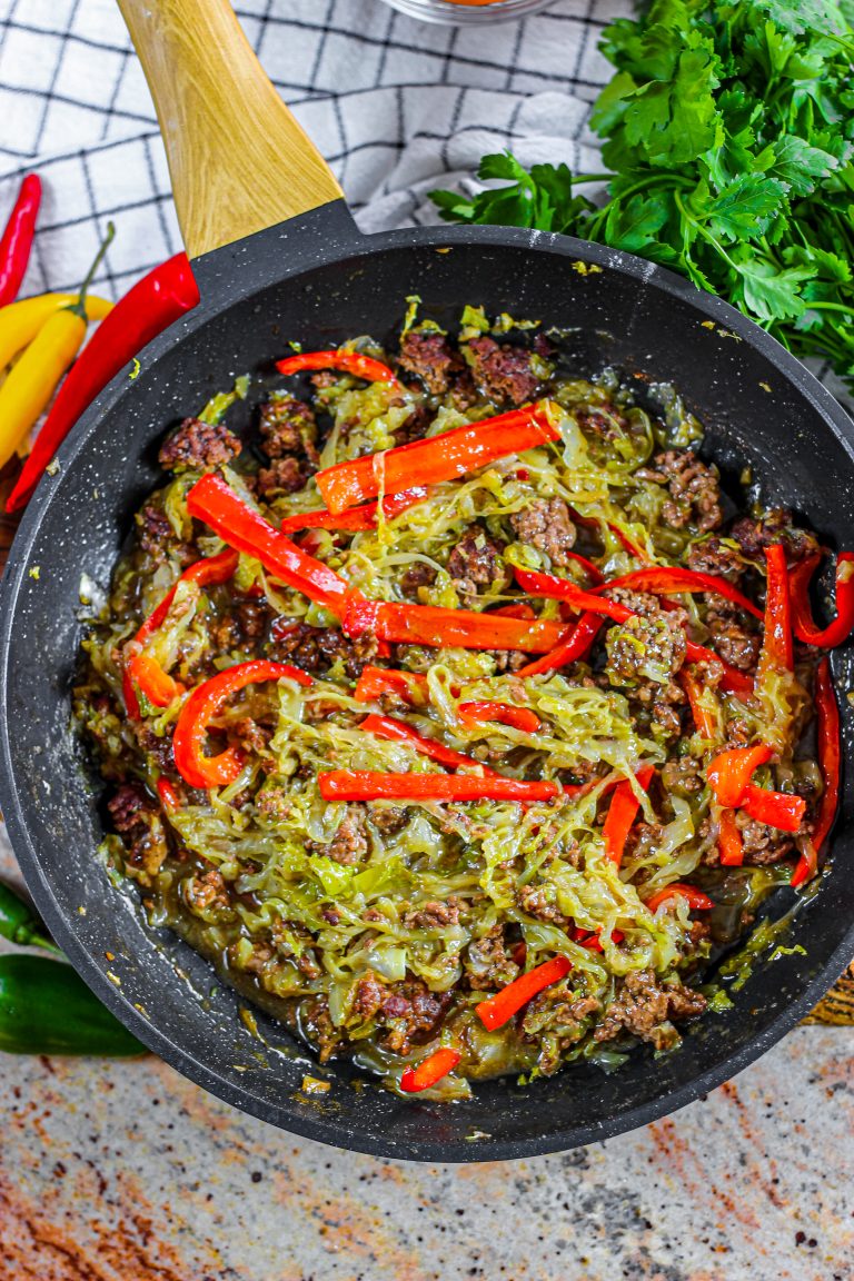 Black Pepper Beef And Cabbage Stir Fry From Gate To Plate