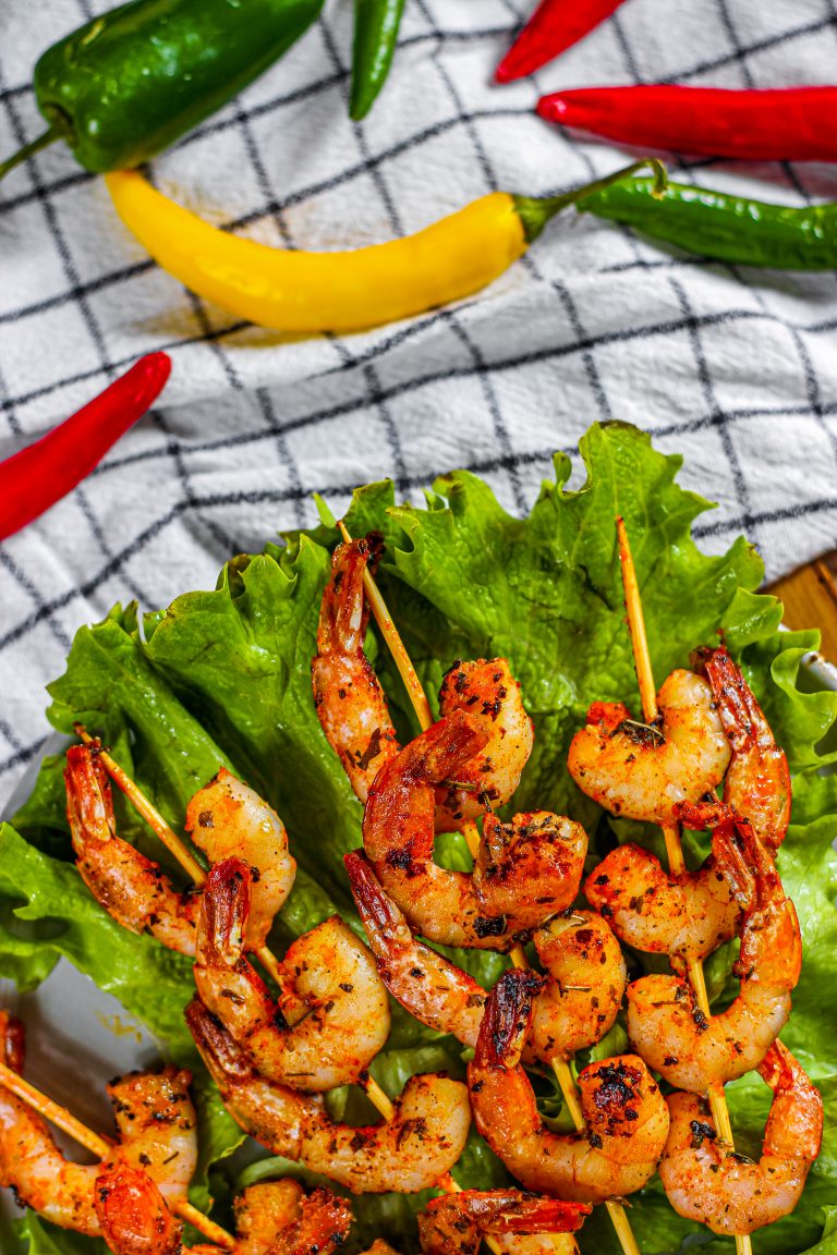 Grilled Herb and Garlic Shrimp - From Gate To Plate