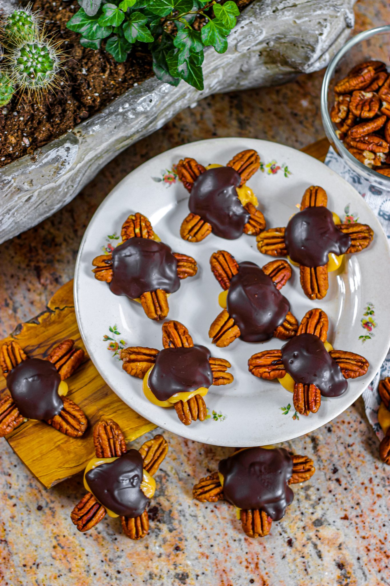 Homemade Turtle Candy With Pecans And Caramel From Gate To Plate   Final 6 16 1365x2048 