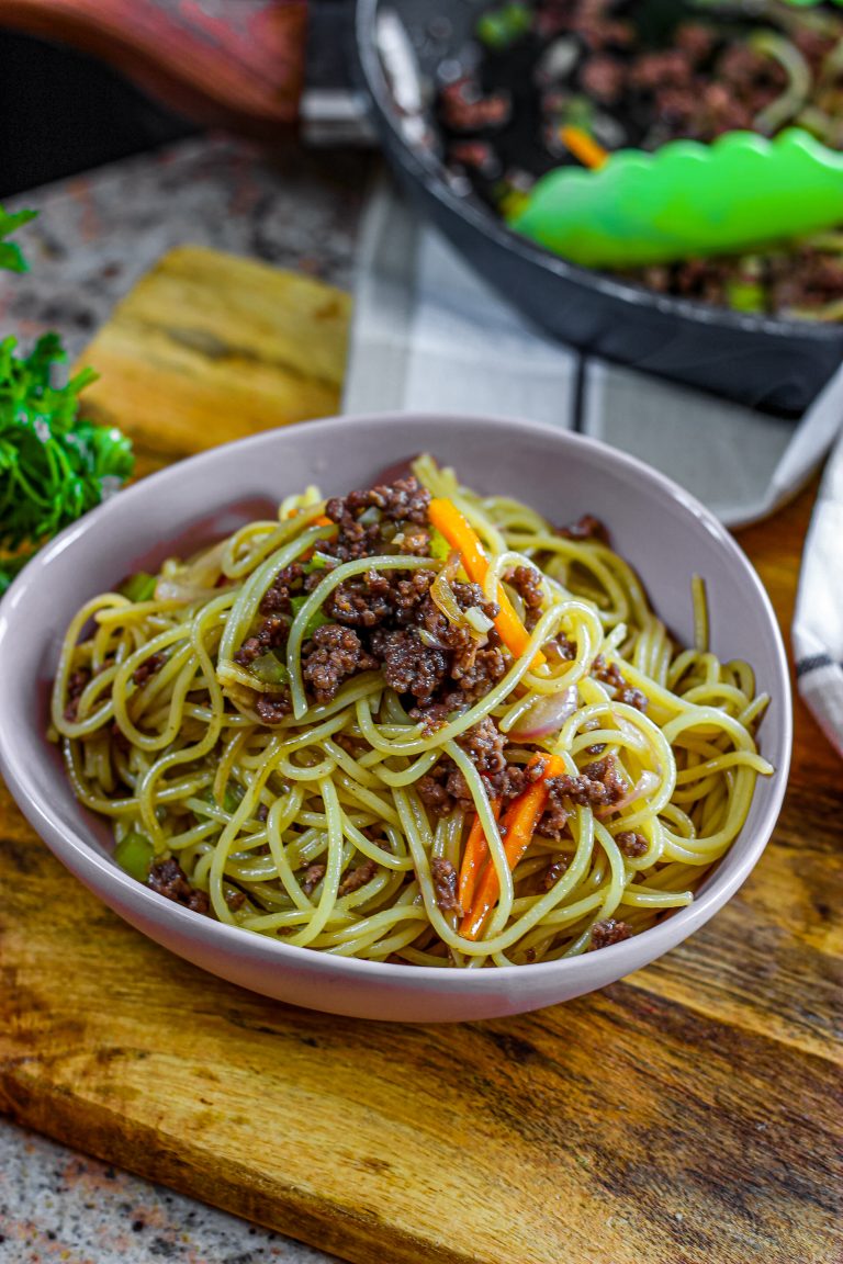 Ground Beef Lo Mein - From Gate To Plate