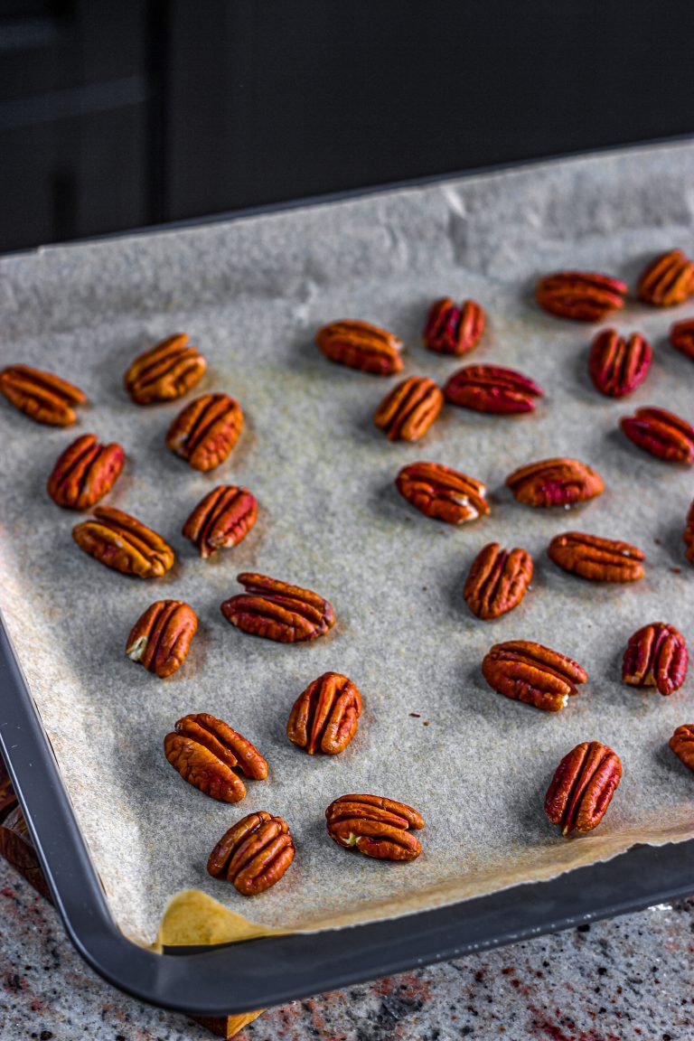 Homemade Turtle Candy With Pecans And Caramel From Gate To Plate   Step 1 42 768x1152 