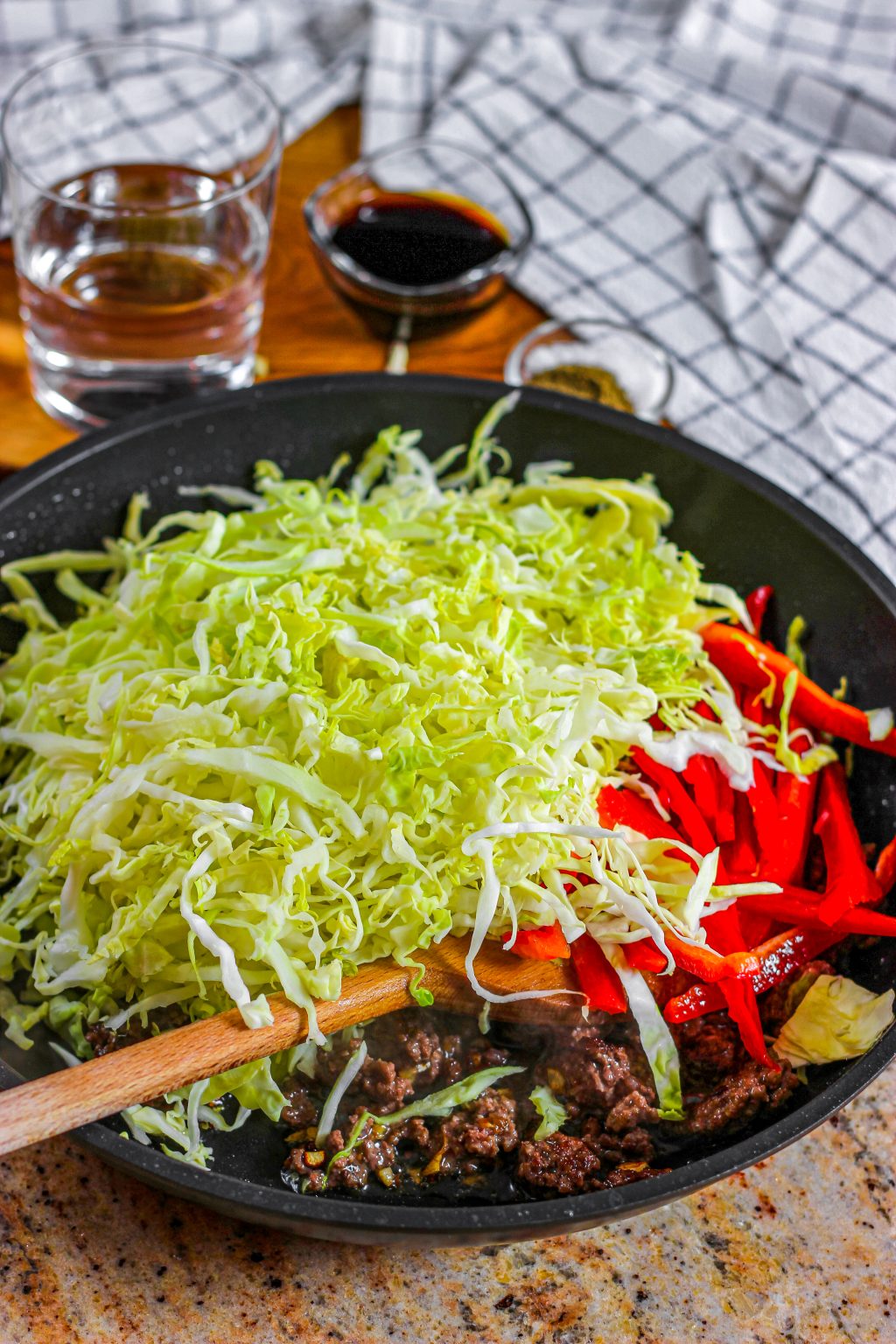 Black Pepper Beef and Cabbage Stir Fry From Gate To Plate