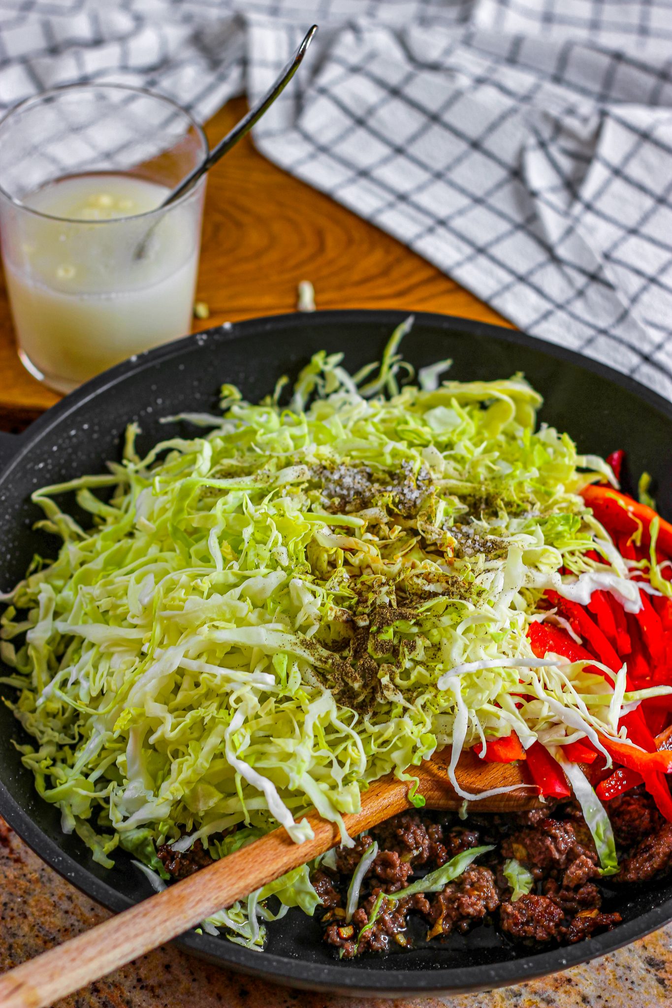 Black Pepper Beef And Cabbage Stir Fry From Gate To Plate